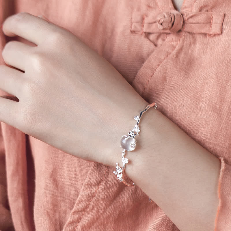 Nimara Ritual Plum Blossom Chalcedony Positive Bracelet