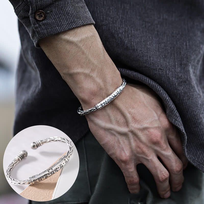 Nimara Ritual Viking Style Twisted Braided Pattern Copper Balance Bracelet Bangle
