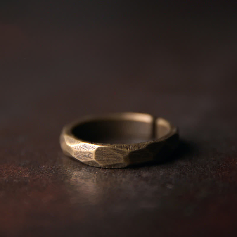 Nimara Ritual Tibetan Simple Design Copper Wealth Ring