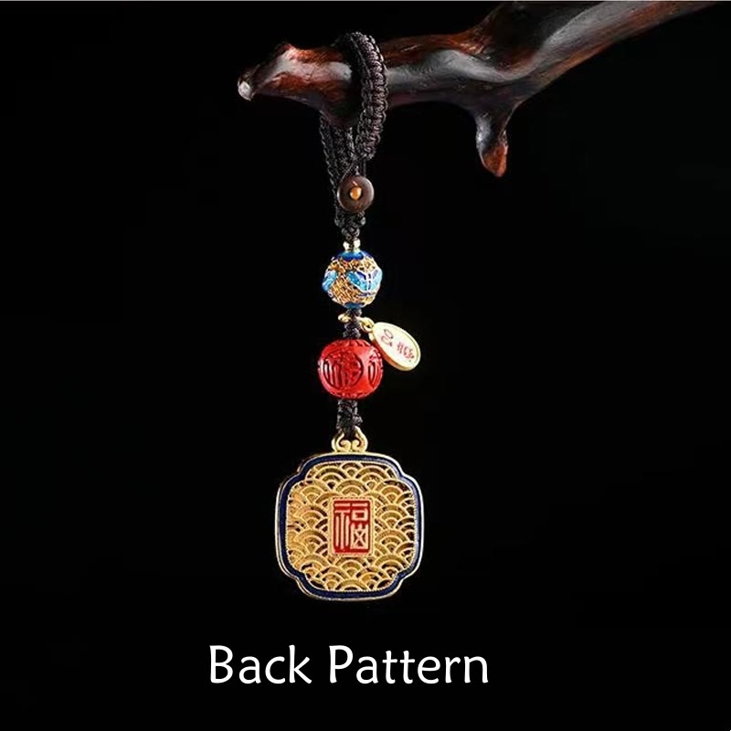 Nimara Ritual Fu Character Blessing Ruyi Charm Key Chain