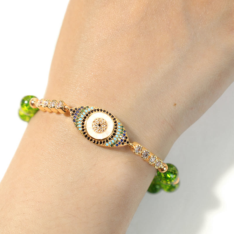 Nimara Ritual "May Light and Protection Be With You" Peridot Bracelet Includes Gift Message Card