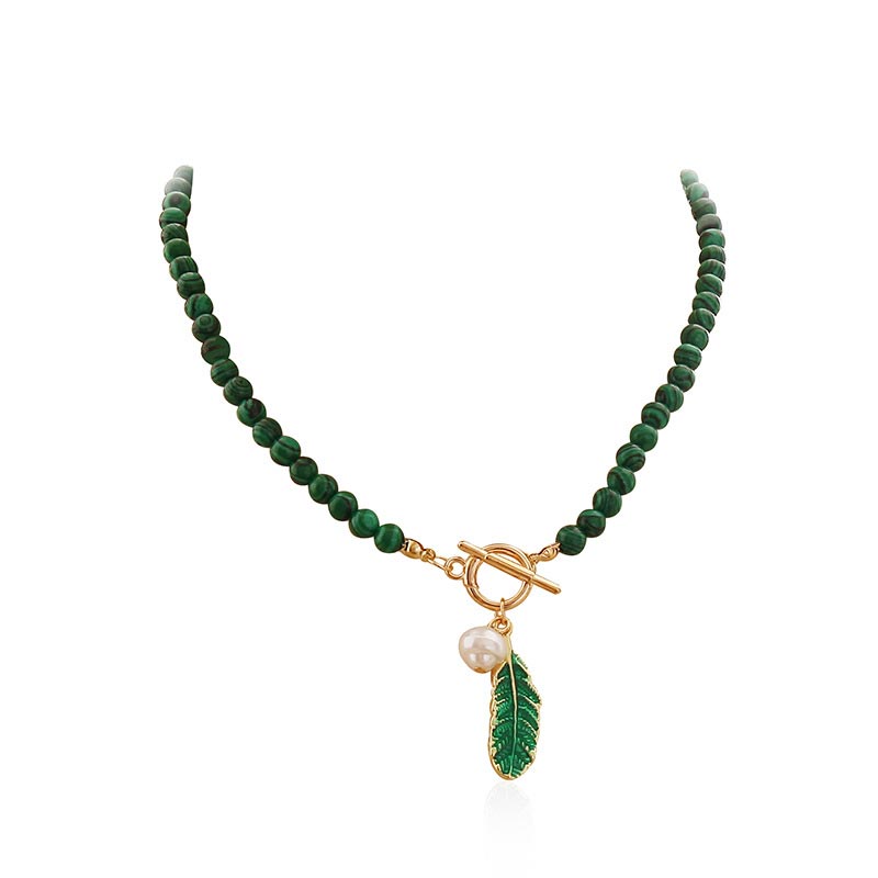 Nimara Ritual Natural Malachite Calm Necklace & Bracelet