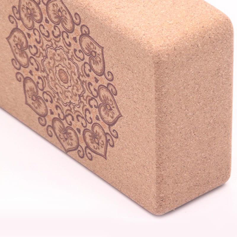 Nimara Ritual Tibetan Mandala Mindful Yoga Cork Block
