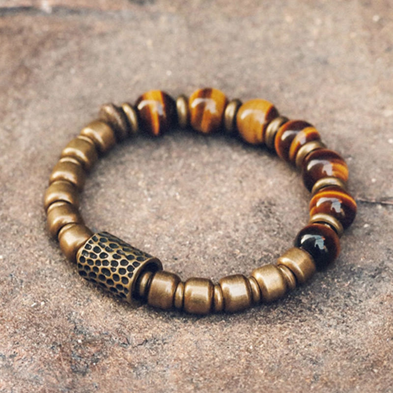 Nimara Ritual Tiger Eye Stone Copper Protection Bracelet