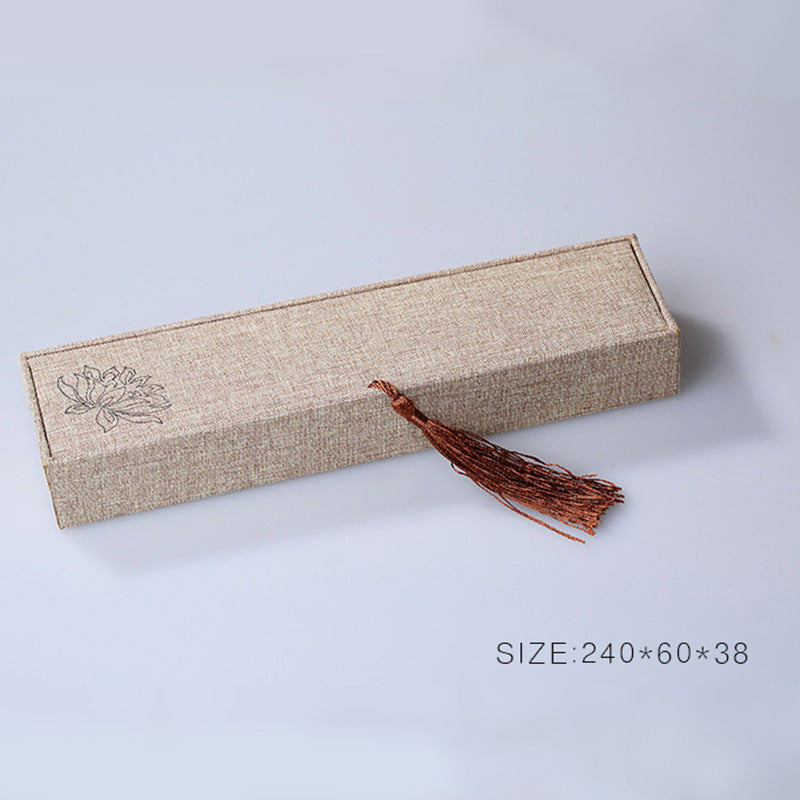 Nimara Ritual Lotus Pattern Jewelry Storage Box Gift Box Tassels