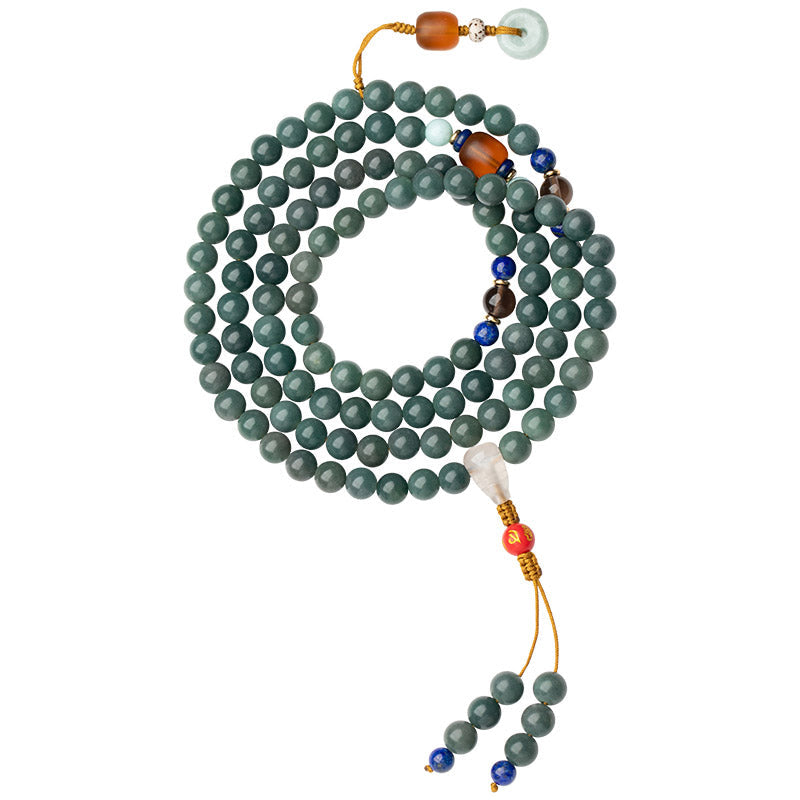 Nimara Ritual 108 Beads Bodhi Seed Blessing Meditation Bracelet Mala