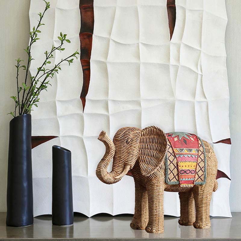 Nimara Ritual Elephant Resin Wisdom Wealth Home Decoration