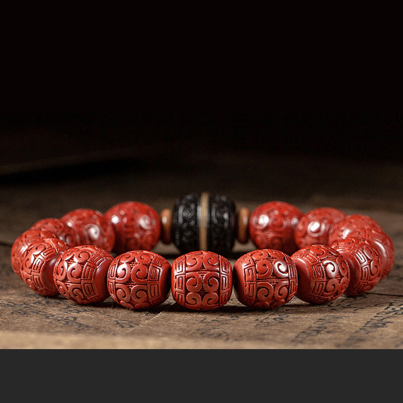 Nimara Ritual Natural Cinnabar Ebony Calm Blessing Bracelet