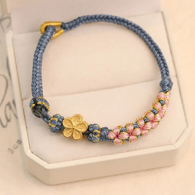 Nimara Ritual Peach Blossom Design Wealth String Bracelet