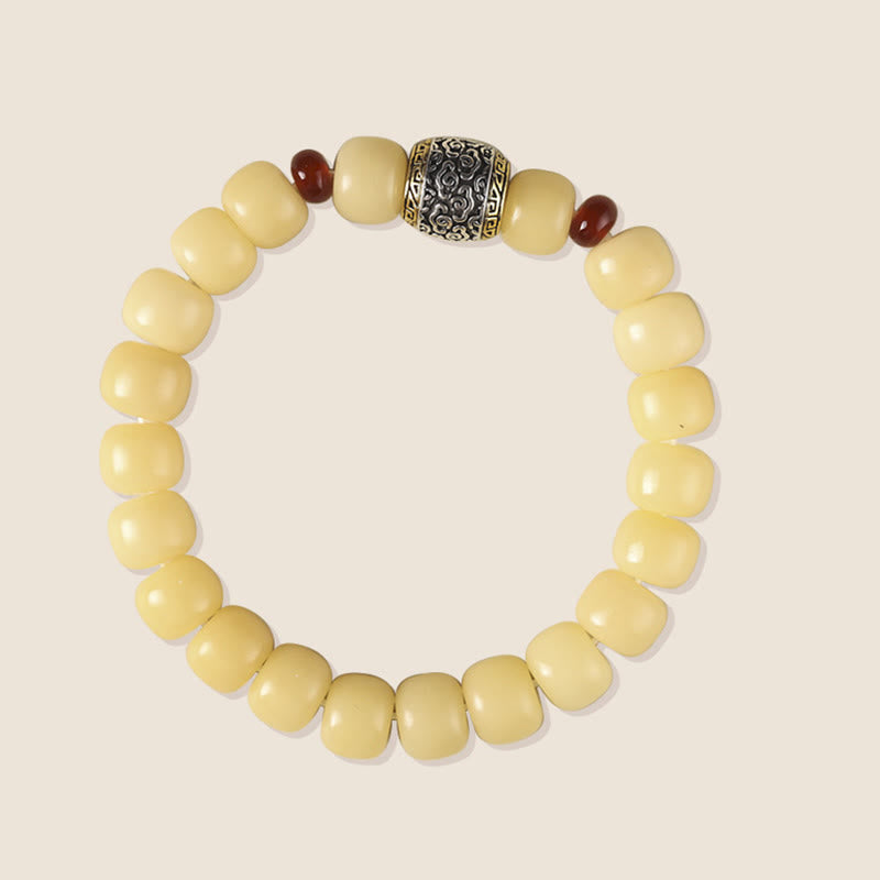 Nimara Ritual Bodhi Seed Auspicious Cloud Fu Character Bead Peace Bracelet