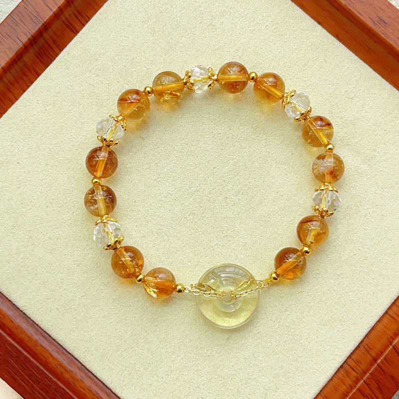 Nimara Ritual Peace Buckle Citrine Crystal Prosperity Bracelet