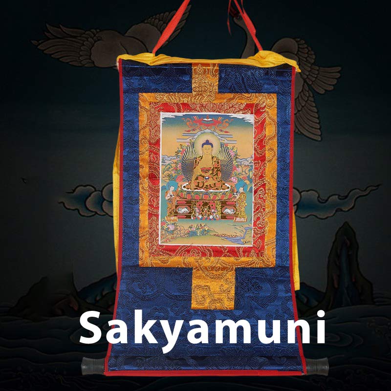 Nimara Ritual Tibetan Framed Thangka Blessing Protection Decoration