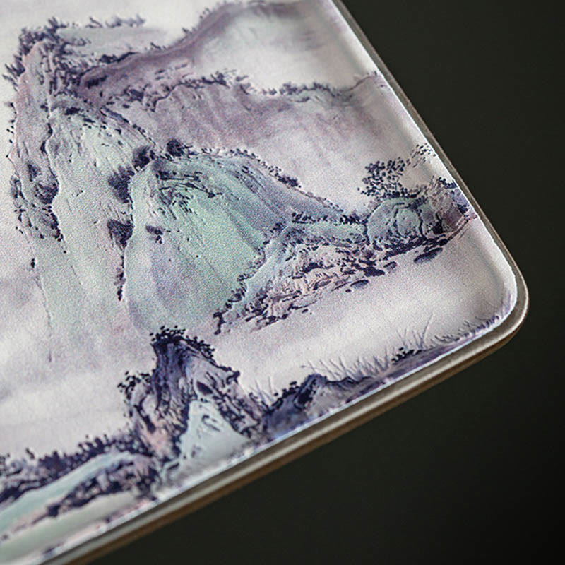 Nimara Ritual Mountain Lake Flower Leaf Healing Ceramic Plate Tray Stick Incense Burner Decoration