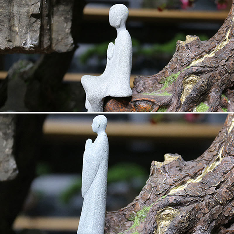 Nimara Ritual Meditation Buddha Monk Serenity Home Decoration