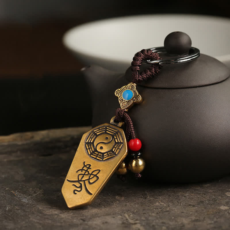 Nimara Ritual Feng Shui Bagua Yin Yang Balance Peace Keychain