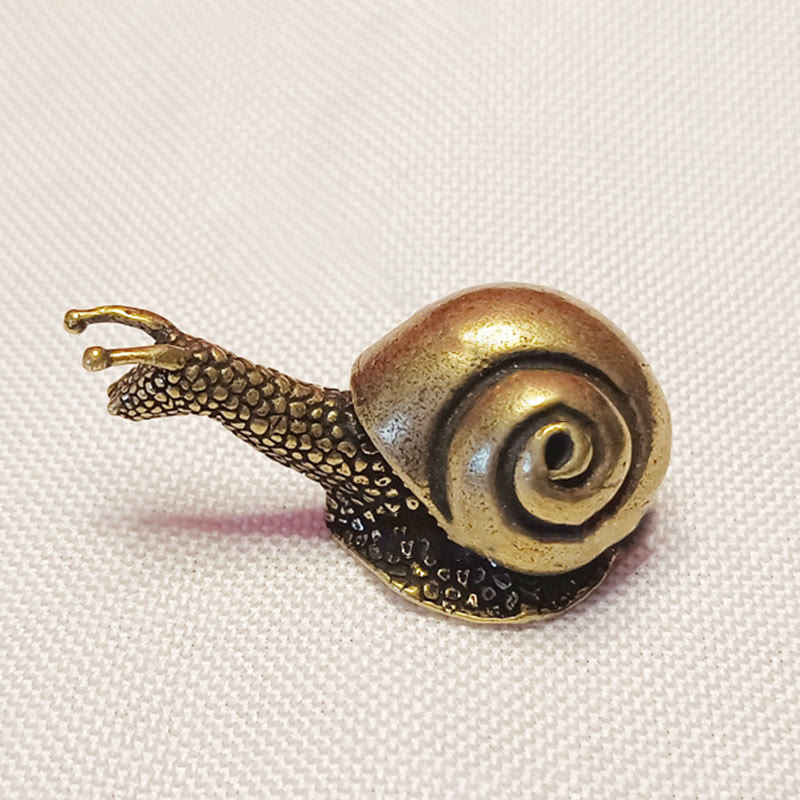 Nimara Ritual Mini Small Frog Turtle Koi Fish Snail Crab Copper Wealth Home Decoration