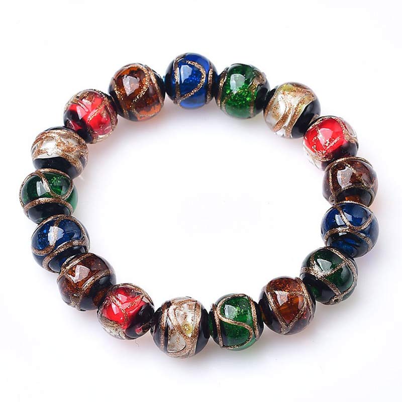 Nimara Ritual Colorful Liuli Glass Bead Luck Bracelet