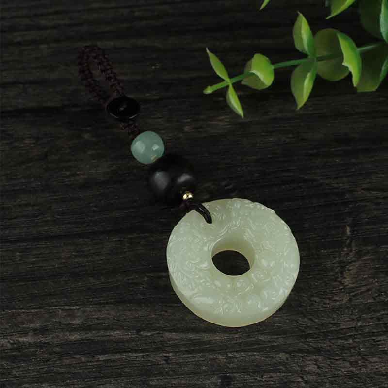 Nimara Ritual PiXiu Jade Peace Buckle Abundance Wealth Key Chain