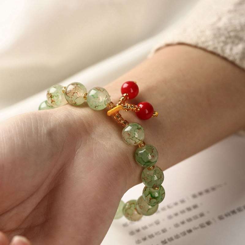 Nimara Ritual Liuli Glass Bead Blessing Harmony Bracelet