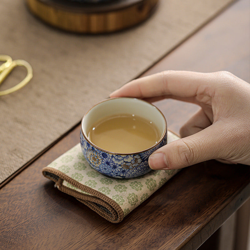 Nimara Ritual Lotus Chrysanthemum Plum Blossom Flower Teacup Kung Fu Tea Cup Teapot