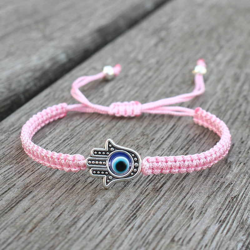 Nimara Ritual Handmade Hamsa Symbol Protection Luck String Bracelet