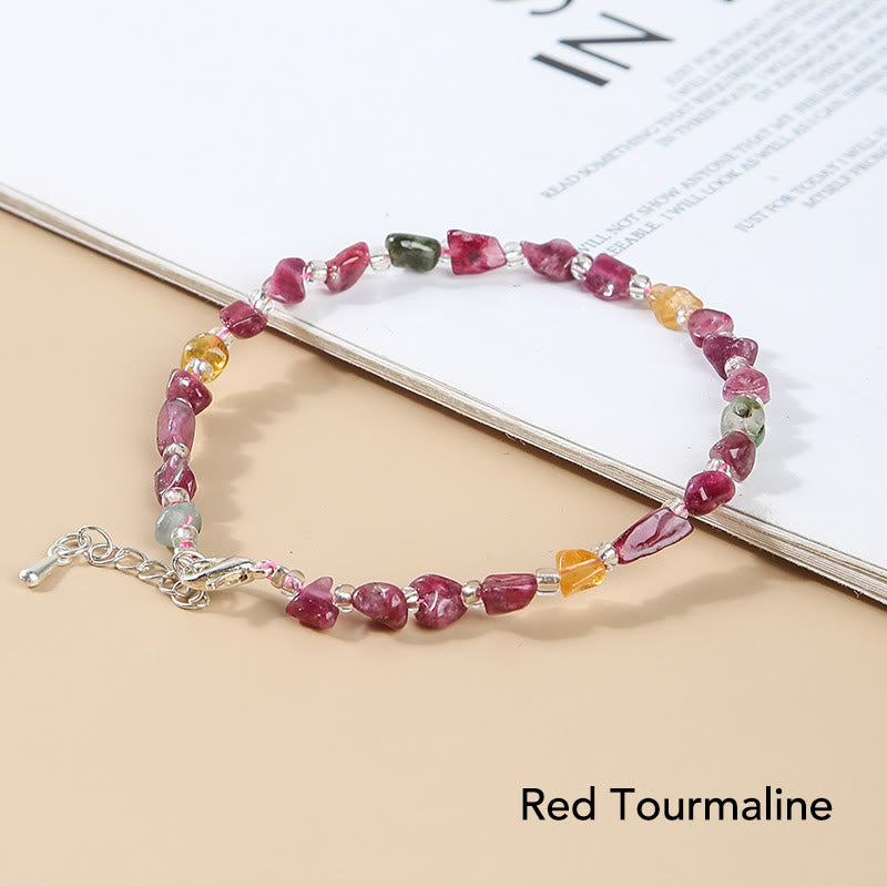 Nimara Ritual Natural Irregular Shape Stone Crystal Meditation Balance Bracelet