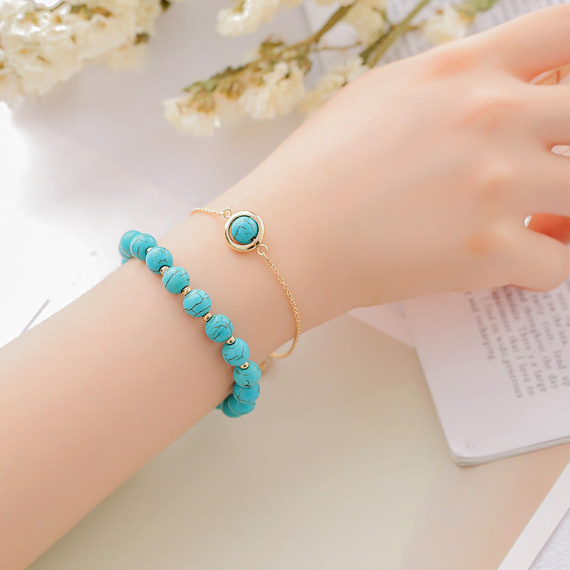 Nimara Ritual Sun Stone Strawberry Quartz Crystal Positive Bracelet
