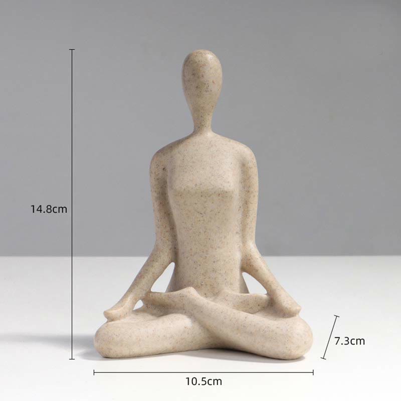 Nimara Ritual Abstract Yoga Meditating Exercise Resin Spiritual Figurine Sculpture Desk Decoration