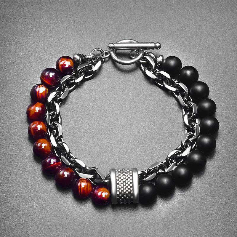 Nimara Ritual Natural Tiger Eye Lazurite Lapis Lazuli Protection Bracelet