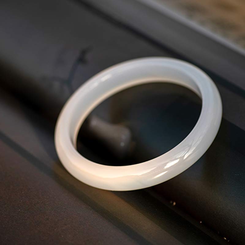 Nimara Ritual Natural Chalcedony Harmony Positive Bracelet Bangle