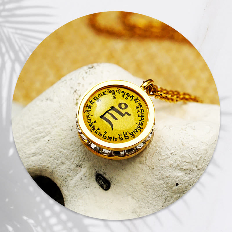 Nimara Ritual Tibetan Yellow God Of Wealth Green Tara Buddha Serenity Titanium Steel Necklace Pendant