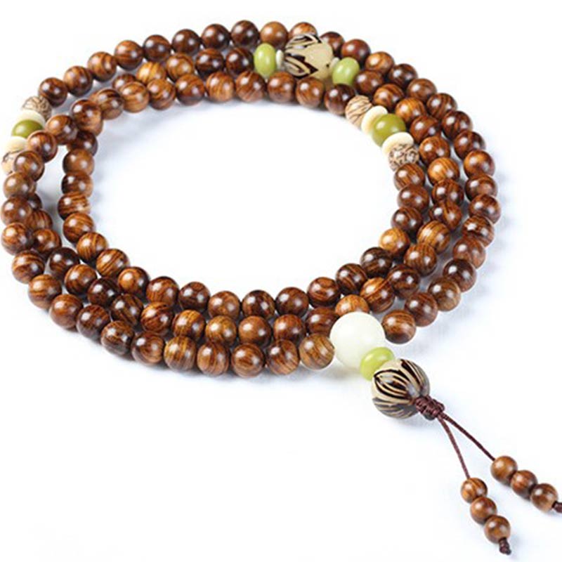 Nimara Ritual Tibetan Rosewood Mala Protection Calm Bracelet