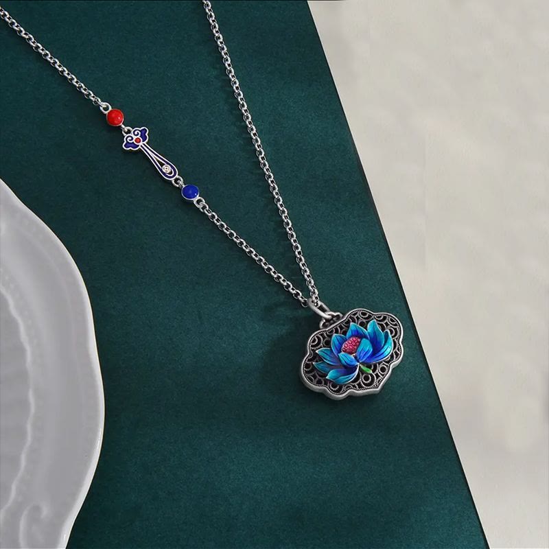 Nimara Ritual Lotus Auspicious Cloud New Beginning Necklace Pendant Ring