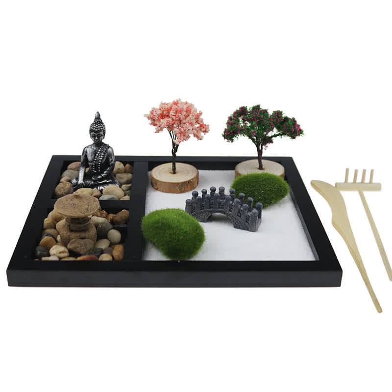 Nimara Ritual Buddha Symbol Tree Landscape Meditation Calm Zen Garden Decoration