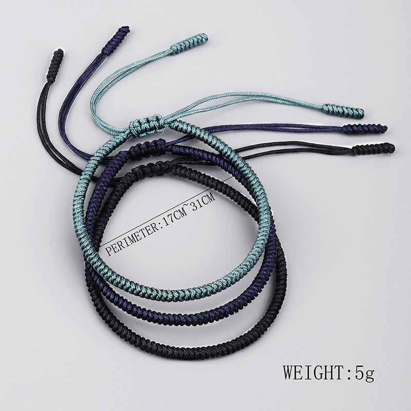 Nimara Ritual Tibetan 3Pcs King Kong Knot Handcrafted Amulet Strength Bracelet