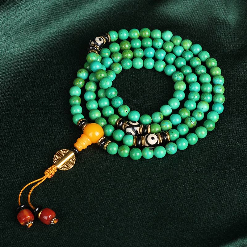 Nimara Ritual Tibetan Turquoise Mala Balance Necklace Bracelet