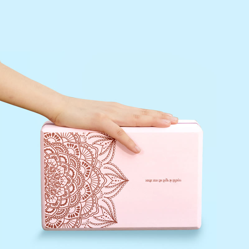 Nimara Ritual Tibetan Mandala Mindful Soft Non-Slip Foam Yoga Block