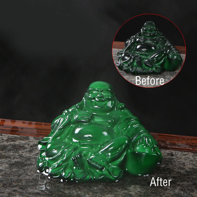 Nimara Ritual Color Changing Laughing Buddha Resin Tea Pet Wealth Home Figurine Decoration