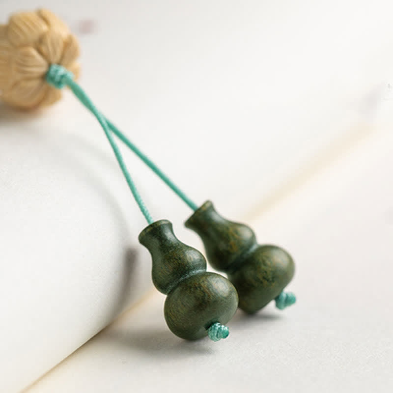 Nimara Ritual 108 Mala Beads Green Sandalwood Boxwood Lotus Positive Bracelet