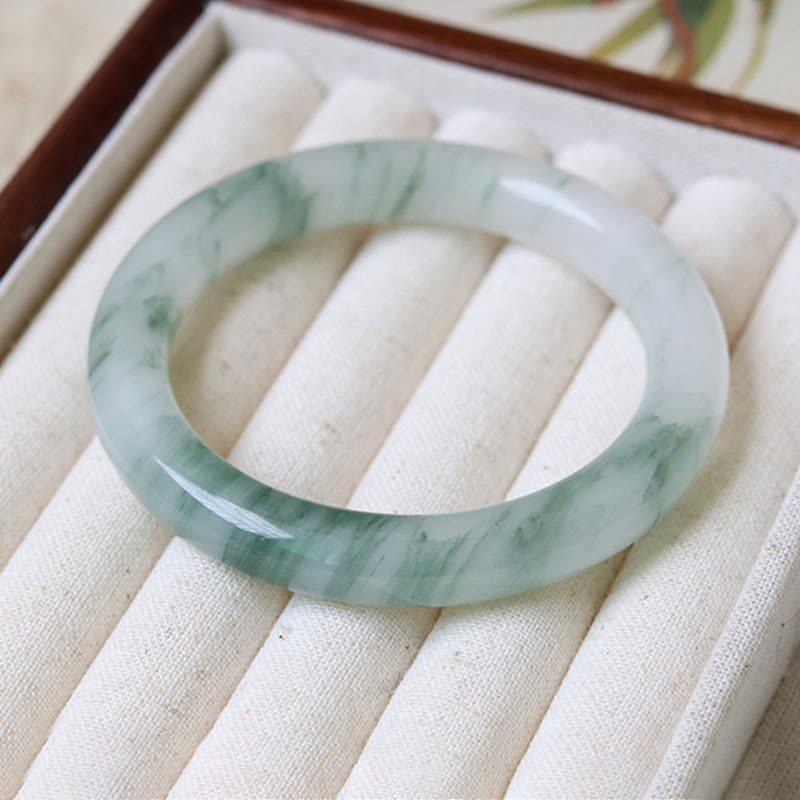 Nimara Ritual Natural Jade Luck Prosperity Bangle Bracelet