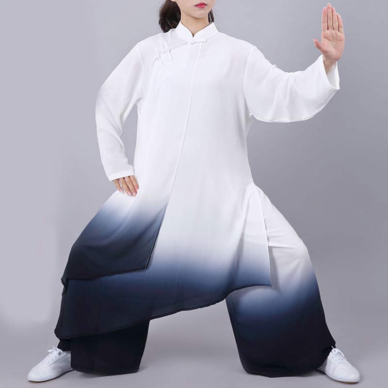 Nimara Ritual Gradient Painting Meditation Prayer Spiritual Zen Tai Chi Qigong Practice Unisex Clothing Set
