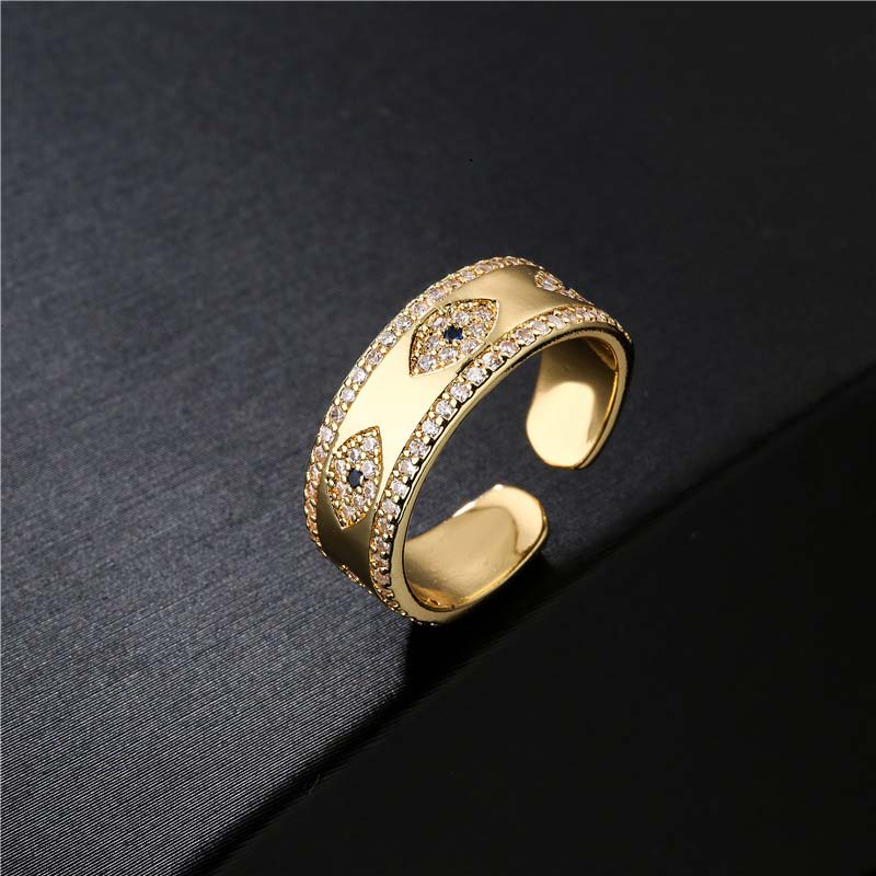 Nimara Ritual Evil Eye Luck Blessing Copper Alloy Ring