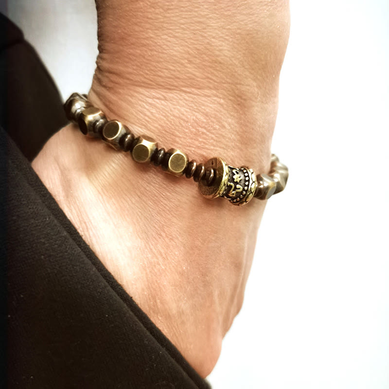 Nimara Ritual "Wishing You Balance and Strength" Brass Amulet Bracelet Includes Gift Message Card