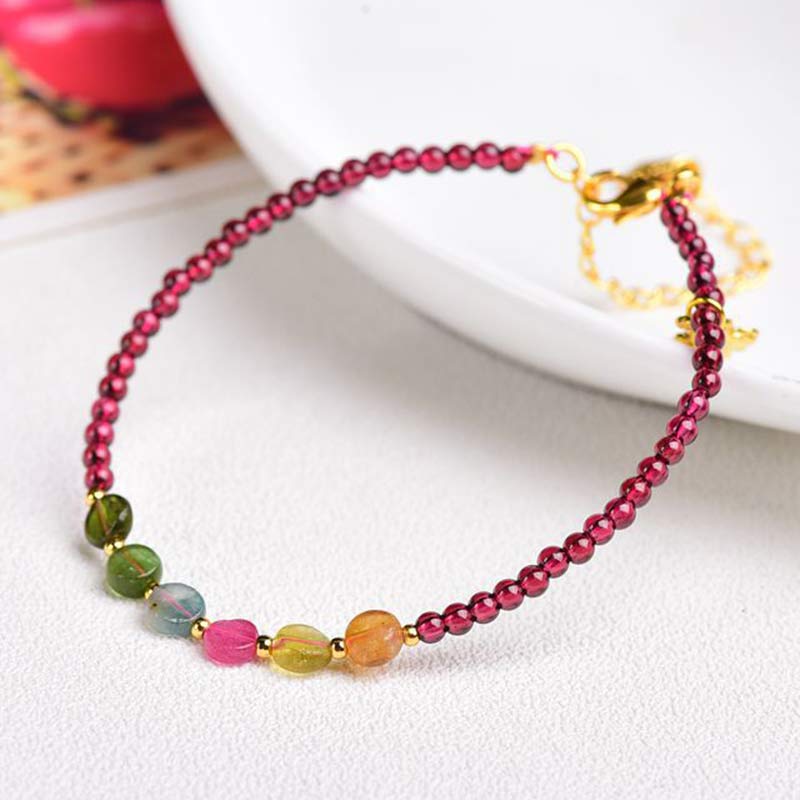 Nimara Ritual Garnet Tourmaline Butterfly Protection Bracelet Anklet