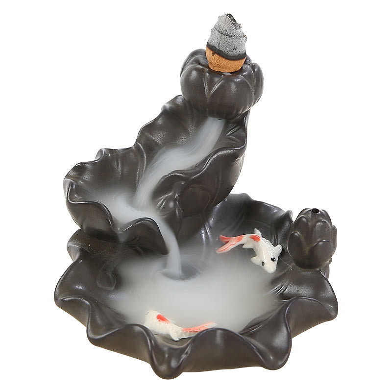 Nimara Ritual Koi Fish Lucky Incense Burner Decoration