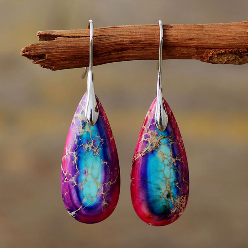 Nimara Ritual Emperor Stone Crystal Happiness Earrings
