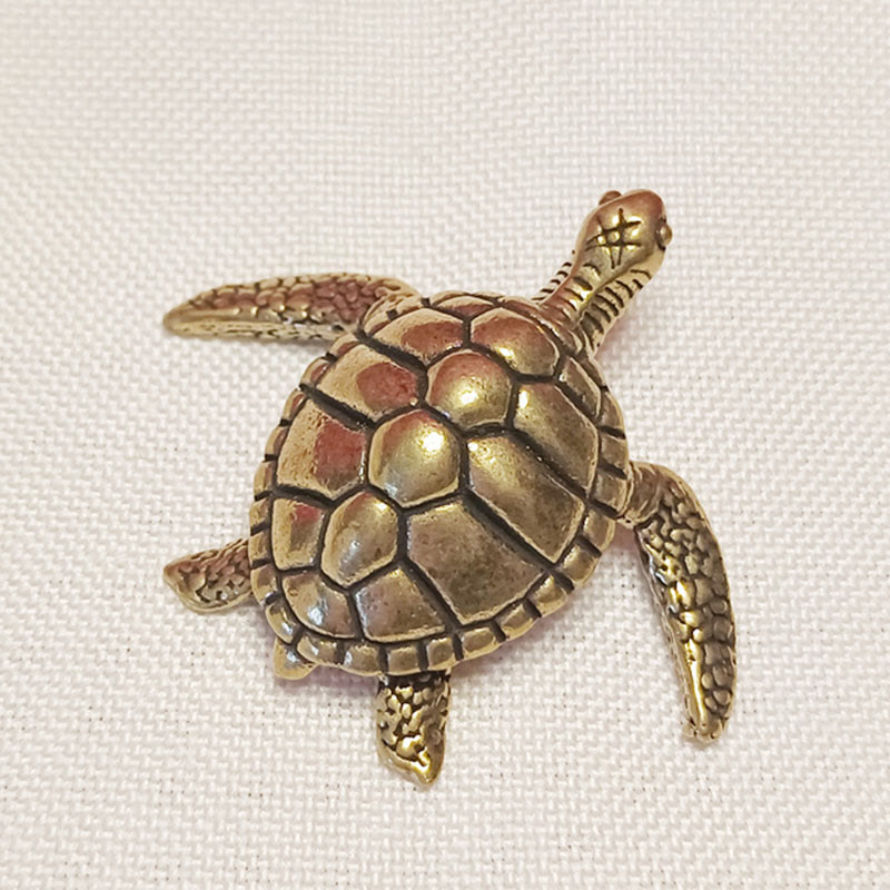 Nimara Ritual Mini Small Frog Turtle Koi Fish Snail Crab Copper Wealth Home Decoration
