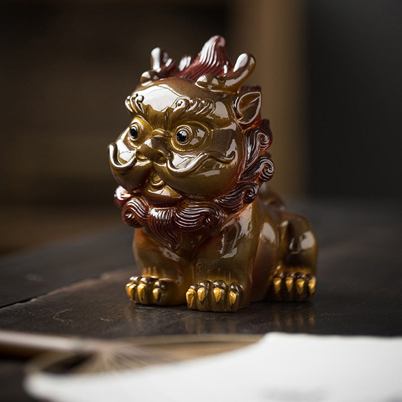 Nimara Ritual Color Changing Small PiXiu Resin Tea Pet Wealth Home Figurine Decoration