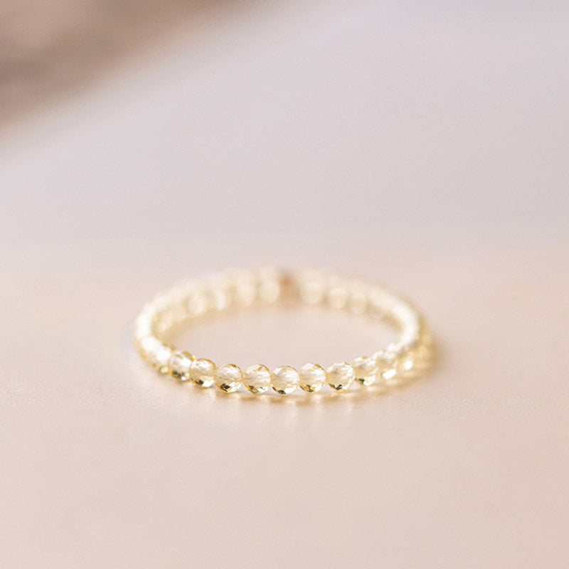 Nimara Ritual Natural Citrine Happiness Prosperity Ring