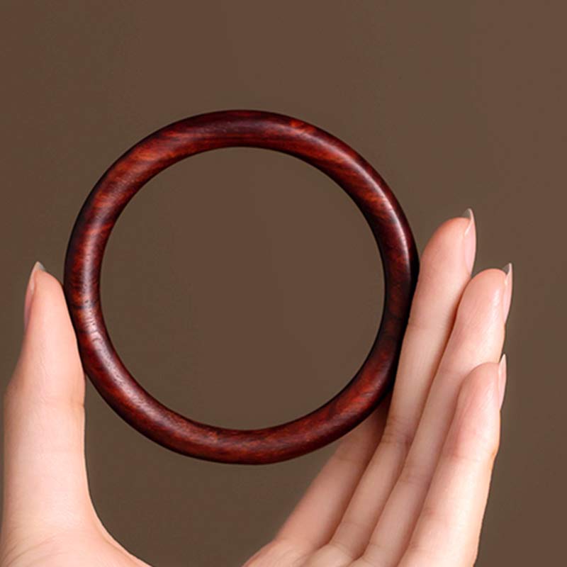 Nimara Ritual Tibetan Small Leaf Red Sandalwood Ebony Green Sandalwood Protection Bracelet Bangle